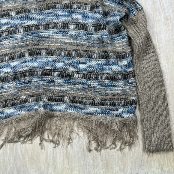 Sunday In Brooklyn Boho Chic Oversized Chunky Knit Cowl Pullover Sweater Small - Picture 12 of 15